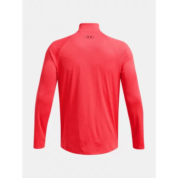  Herren-T-Shirt UNDER ARMOUR UA TECH TEXTURED 1/2 ZIP ROT 