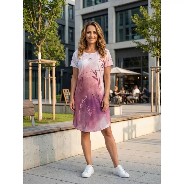 Erweitertes Premium-T-Shirt für Damen ALTISPORT VOJ/ALW083SAT02 WEIß ROSA 