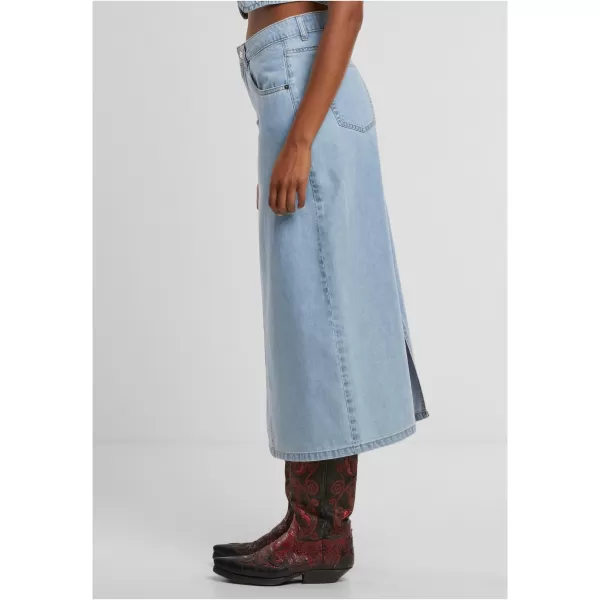  Damenrock URBAN CLASSICS TB7443 NEUES HELLBLAU GEWASCHEN 