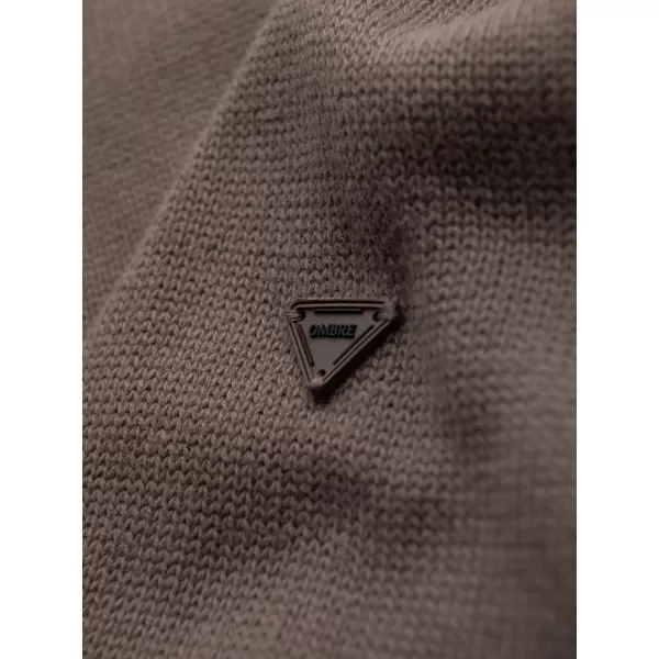  Herrenpullover OMBRE OM-SWTN-0163 GRAUBRAUN 