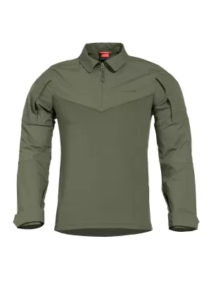 Herren-T-Shirt mit langen Ärmeln PENTAGON RANGER SHIRT K02013 TARNGRÜN