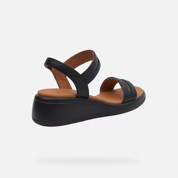  Damensandalen GEOX MELICONIA G000969 SCHWARZ 