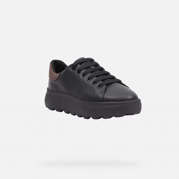  Damen-Sneaker GEOX SPHERICA EC4.1 G009313 SCHWARZ 