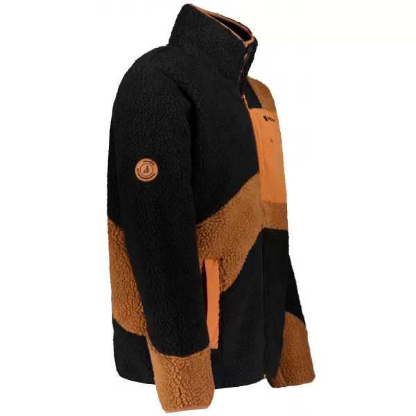  Fleece-Sweatshirt für Herren ALTISPORT GANAN SCHWARZ/BRAUN 