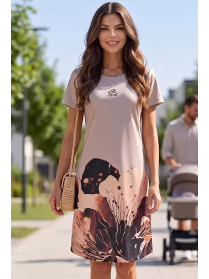 Erweitertes Premium-T-Shirt für Damen ALTISPORT VOJ/ALW090SAT02 BRAUN