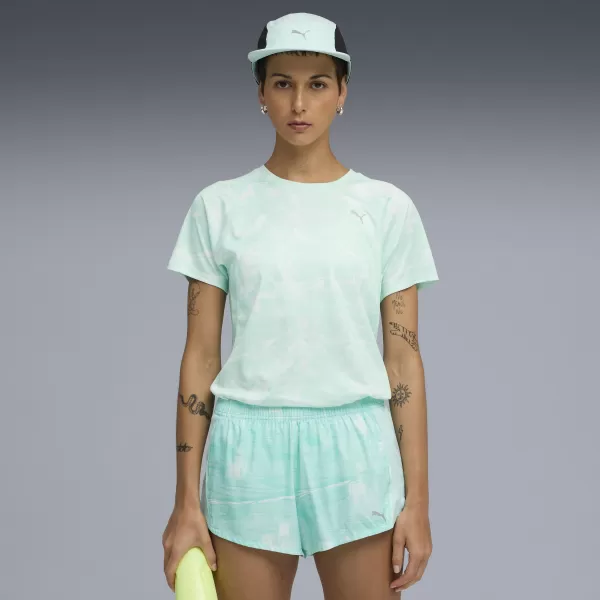  Damen-T-Shirt PUMA W RUN VELOCITY AOP TEE 52759945 MINZE SCHMELZEN 