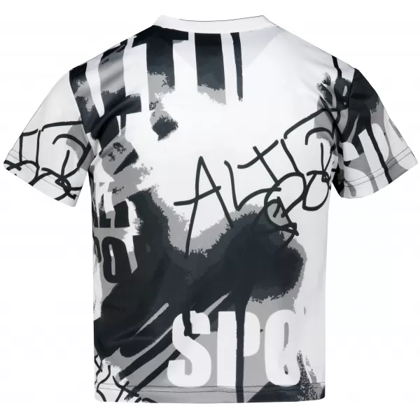  Funktionaler t -Shirt -Prämie von Kindern ALTISPORT VOJ/ALK076TR01 WEIß -UND -SCHWARZ 