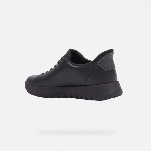  Damen-Sneaker GEOX FLEXTRIDE PLUS FAST IN G009595 SCHWARZ 