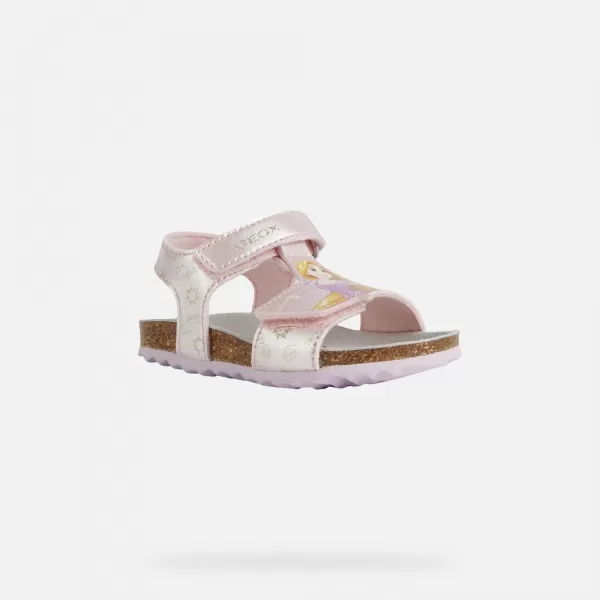  Sandalen für Mädchen GEOX CHALKI HELLROSA 