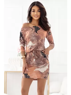Kleid NUMOCO 13-168 KUPFERMUSTER MIT INSCHRIFTEN