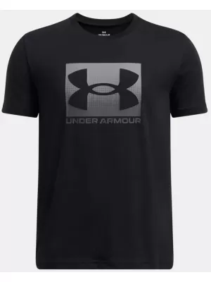 T-Shirt für Jungen UNDER ARMOUR UA B BOXED SPORTS UPDATE SS 1388672-001 SCHWARZ