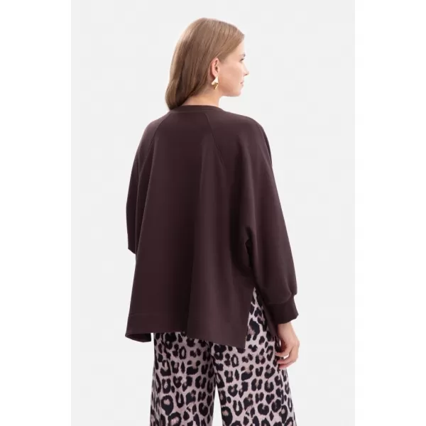  Damen-Sweatshirt BEWEAR B306 DUNKLE SCHOKOLADE 