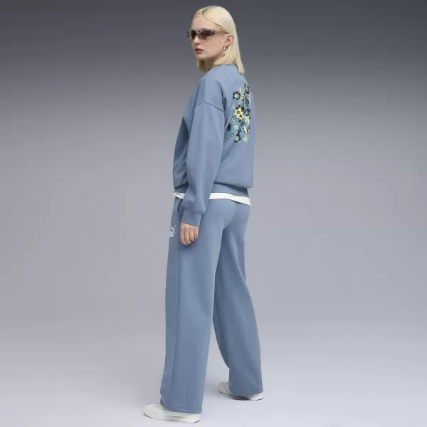  Damen Sweatshirt PUMA ESS NATURE 2 0 OVERSIZED CREW FL 68807834 COOL BLAU 