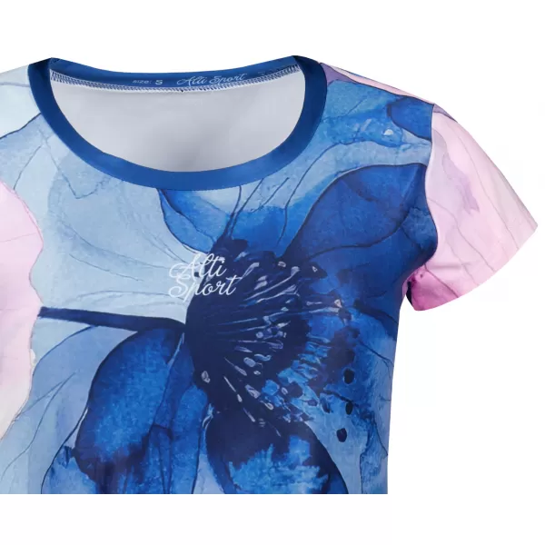  Frauen Freizeit t -Shirt Premium ALTISPORT VOJ/ALW117TR06 BLAU/PINK 