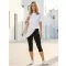 3/4-Leggings für Damen ALTISPORT DAYIA SCHWARZ