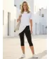 3/4-Leggings für Damen ALTISPORT DAYIA SCHWARZ