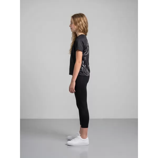  Funktionaler t -Shirt -Prämie von Kindern ALTISPORT VOJ/ALK075TR01 SCHWARZ 