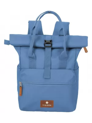 Rucksack TRAVELITE BASICS SHORT HANDLE ROLL-UP DENIM