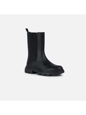 Stiefeletten für Mädchen GEOX JUNETTE SCHWARZ