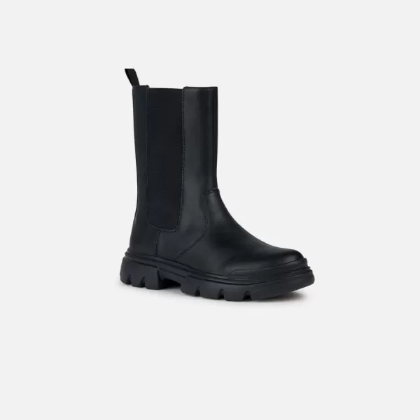  Stiefeletten für Mädchen GEOX JUNETTE SCHWARZ 