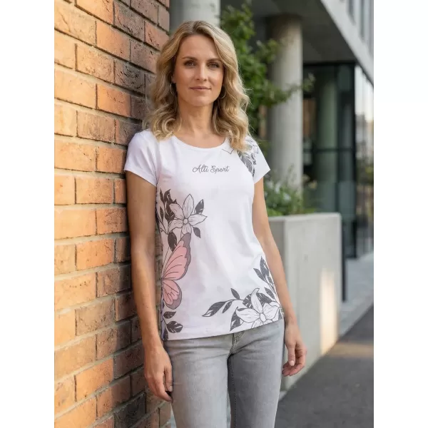  Frauen Freizeit t -Shirt Premium ALTISPORT VOJ/ALW119TR06 WEIß 