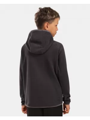 Fleece-Sweatshirt für Jungen KILPI FLOND-JB ZJ0202KI SCHWARZ