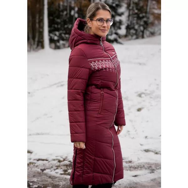  Damenmantel ALTISPORT GIULIA BURGUND 