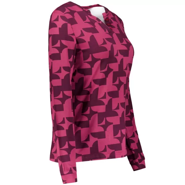  Damen-T-Shirt ALTISPORT GINA BURGUND 