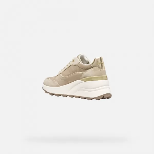  Damen-Sneaker GEOX SPHERICA EC13 G009316 CREMIG 