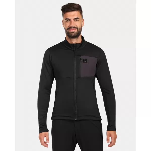  Fleece-Sweatshirt für Herren KILPI ERIN-M ZM0206KI SCHWARZ 