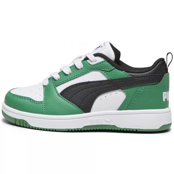  Kinderschuhe PUMA REBOUND V6 LO PS 39383405 PUMA WEIß/PUMA SCHWARZ/GRÜN 