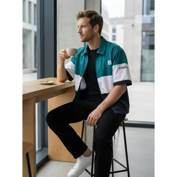  Premium-Herrenhemd ALTISPORT VOJ/ALM051KOS01 KEROSIN/SCHWARZ 