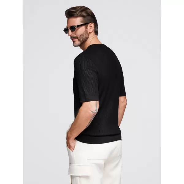  Hemd OMBRE OM-TSCT-0254 SCHWARZ 