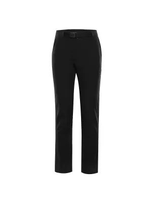 Frauen -Softshell -Hosen ALPINE PRO CORBA LPAF663 SCHWARZ