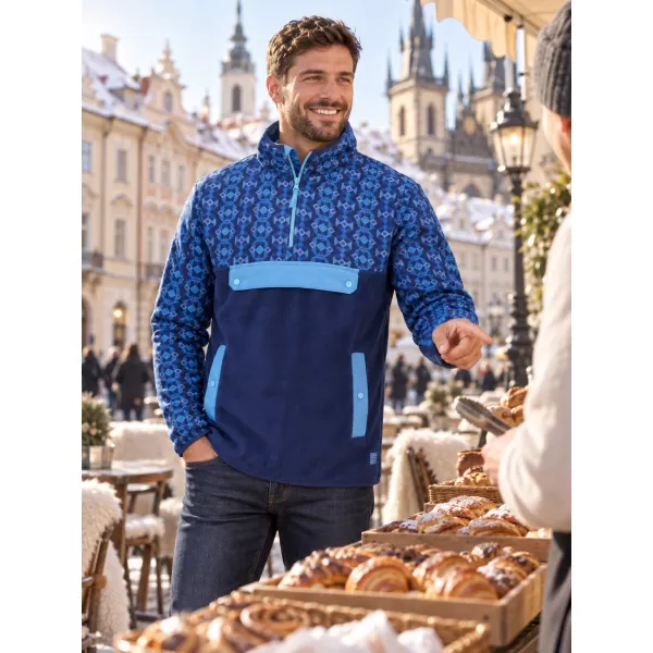 Fleece-Sweatshirt für Herren ALTISPORT GARM BLAU 