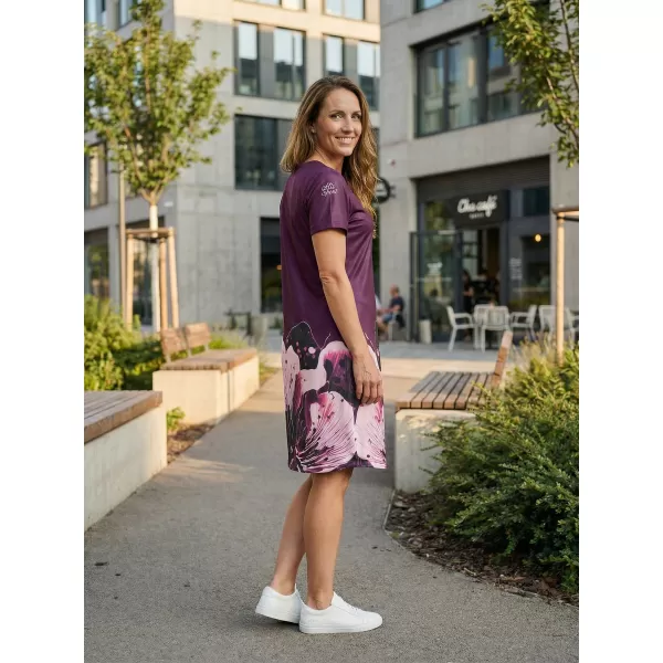 Erweitertes Premium-T-Shirt für Damen ALTISPORT VOJ/ALW090SAT02 BURGUND 