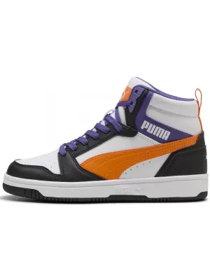 Babyschuhe PUMA REBOUND V6 MID JR 39383134 PUMA WEIß/ORANGE GLO/SCHWARZ
