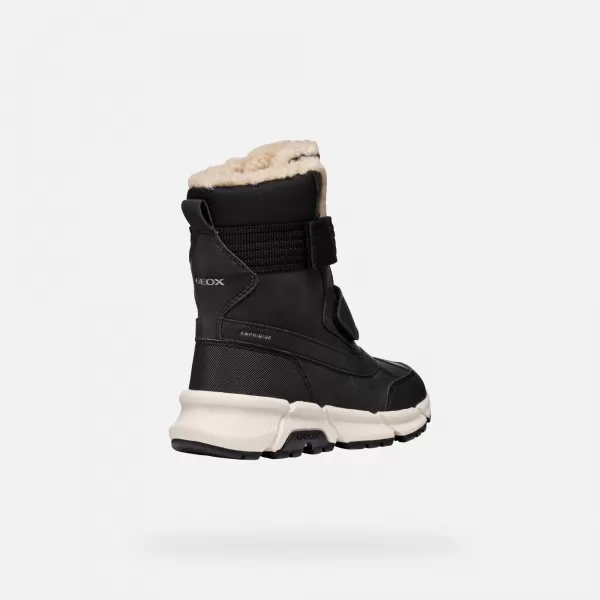  Stiefeletten für Jungen GEOX FLEXYPER PLUS J46LCF0MEFUC9999 SCHWARZ 