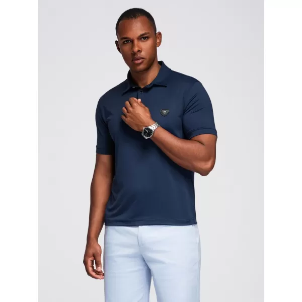  Herren t -Shirt mit einem Kragen OMBRE OM-POSS-0150 MARINEBLAU 