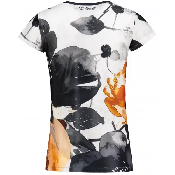  Frauen Freizeit t -Shirt Premium ALTISPORT VOJ/ALW117TR06 SCHWARZ/ORANGE 