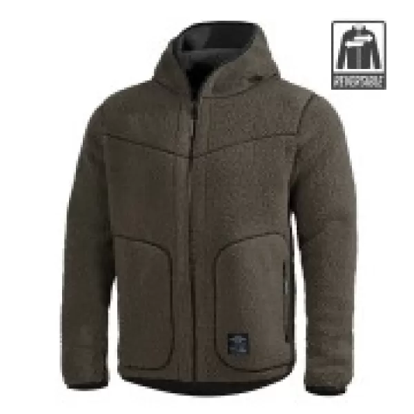  Fleece-Sweatshirt PENTAGON IANOS SHERPA 2 K09057 SCHWARZ/WOLFSGRAU 