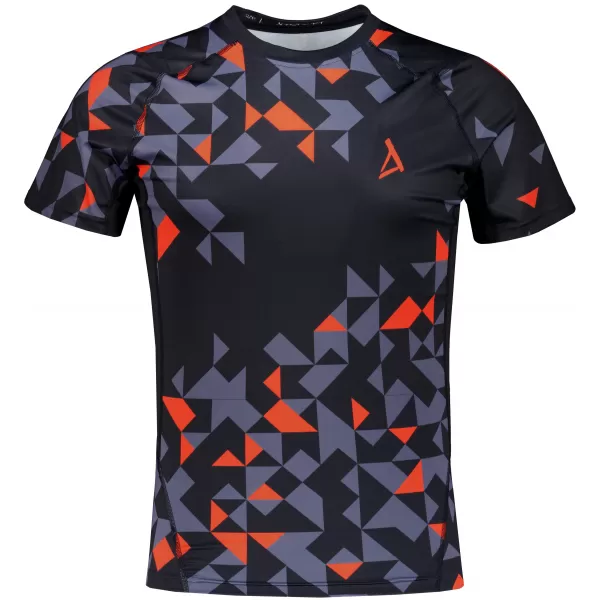  Funktionelle Kompression von Männern t -Shirt Premium ALTISPORT VOJ/ALM108TR04 SCHWARZ -ORANGE 