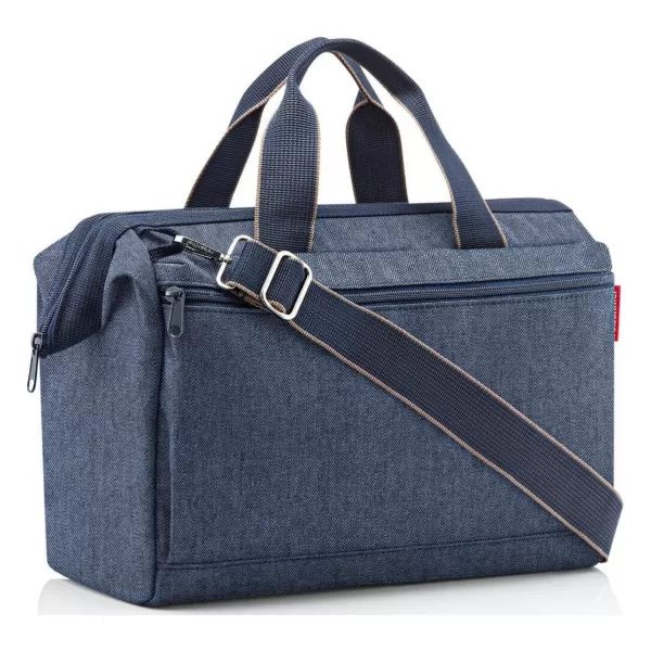  Tasche REISENTHEL ALLROUNDER S POCKET FISCHGRÄTENMUSTER DUNKELBLAU 