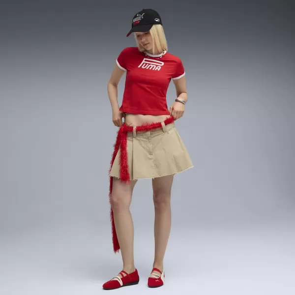  Damen-T-Shirt PUMA FUTURE FÜR ALLE ZEITEN ROT 