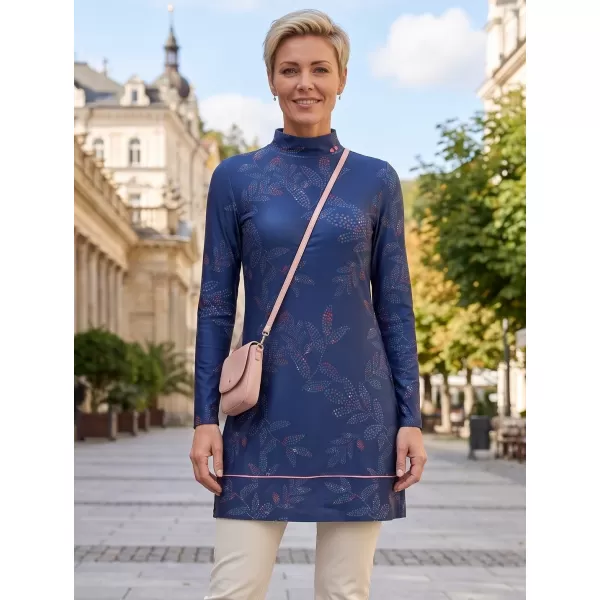  Rollkragenpullover für Damen ALTISPORT GWENITH DUNKELBLAU 