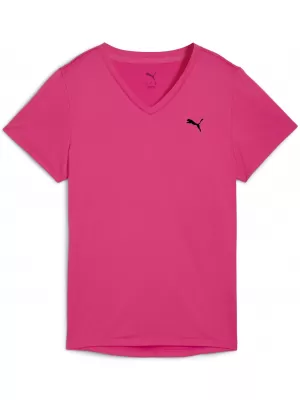Hemd PUMA W TAD ESSENTIAL VNECK TEE 52589099 GLÜHEND ROSA