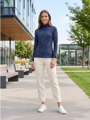 Damen-T-Shirt ALTISPORT GERDA DUNKELBLAU