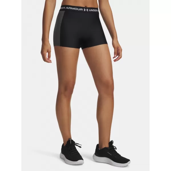  Damen-Shorts UNDER ARMOUR UA HG RIB SHORTY 6004852-001 SCHWARZ 