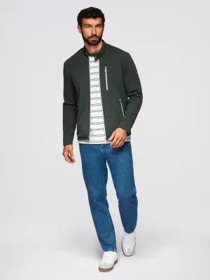 Jacke OMBRE OM-JANP-0229 DUNKELGRÜN