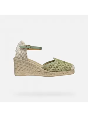 Damensandalen GEOX GELSA LOW HELLGRÜN